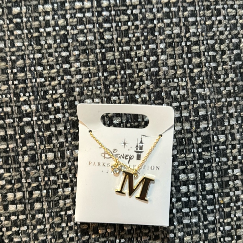 Disney Mickey and Initial Necklace